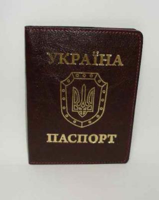 Обкладинка на паспорт Brisk Sarif, бордо, ОВ-8 (1)