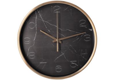 Годинник настінний металевий Optima MARBLE, чорний мармур Годинник настінний металевий Optima MARBLE, чорний мармур
