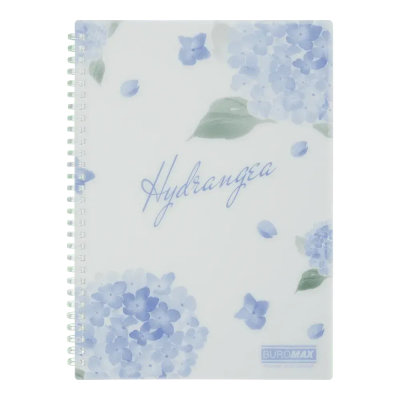 Зошит для записів ARABESKI, B5, 80 арк., клітинка, пластикова обкладинка, світло-синій