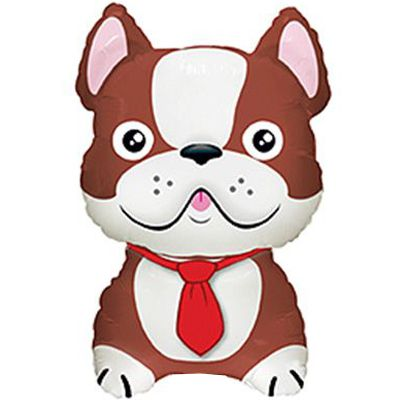 1206-1000 Кулька Ф М/ФІГУРА/3 Бульдог коричневий/FM