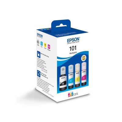 Набір оригінальних чорнил Epson для L4150/L4160, 101 127мл/3x70мл B/C/M/Y (C13T03V64A)