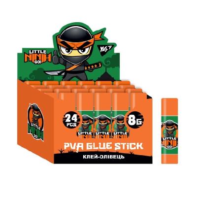 Клей-карандаш YES, 8г, PVA "Ninja" Клей-карандаш YES, 8г, PVA "Ninja"