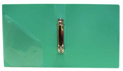 Папка з кільцями, A4, 3,5см, 2R вн. діам. 2,5см, PP, 700мкн, з киш., зел., 5038, NORMA