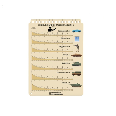 Лінійка визначення дальності до цілі (ЛВДЦ-1)(ET) Лінійка визначення дальності до цілі (ЛВДЦ-1)(ET)