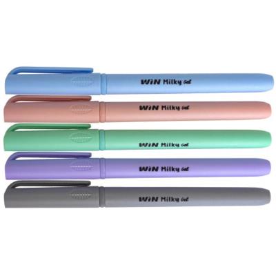 Ручка гелева, 0.7мм, син., MILKY, WIN