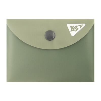Папка-конверт YES A7 на кнопці "Fusion" зелений Папка-конверт YES A7 на кнопці "Fusion" зелений