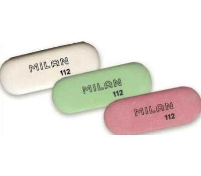 Гумка овальна "TM MILAN" 7,3*2,8*0,9см, mix (12/300) Гумка овальна "TM MILAN" 7,3*2,8*0,9см, mix (12/300)