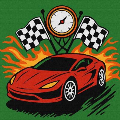 Набір для розпису по номерах для дітей "Мить перемоги" 25x25см