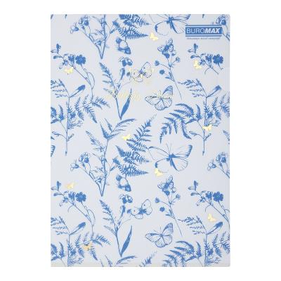 Папка-кутик, ARABESKI, А4, матовий напівпрозорий пластик, блакитний