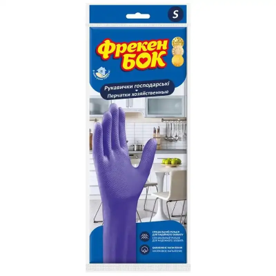 Рукавички господарчі ART, S Фрекен БОК, розмір S, латекс Рукавички господарчі ART, S Фрекен БОК, розмір S, латекс