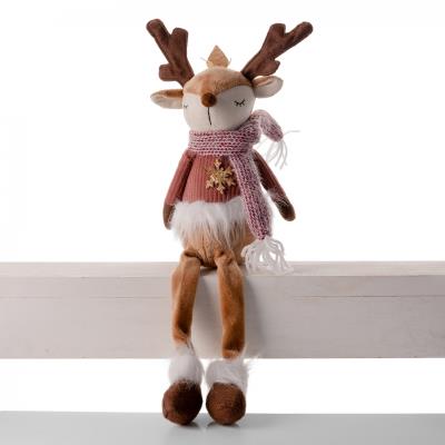 Новорічна м'яка іграшка Yes! Fun "Олень з короною" 45см, LED, сидить