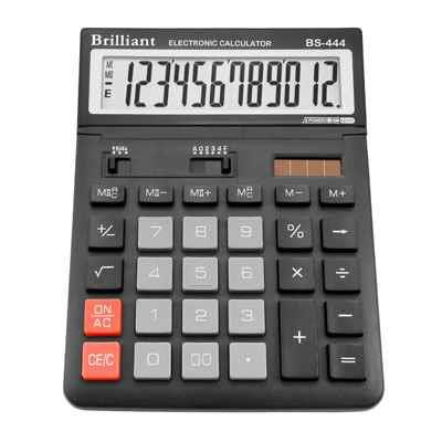 Калькулятор Brilliant BS-444B, 12-ти розрядний, 150 x 200 x 25 мм