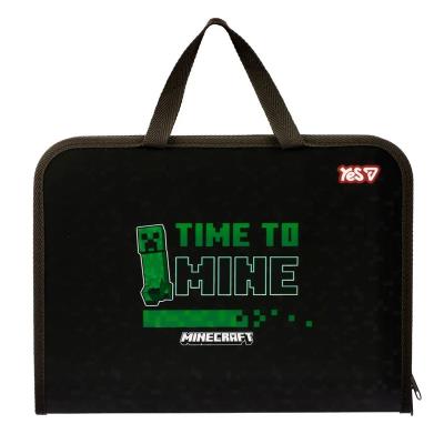 Папка-портфель Yes FC на блискавці з тканинними ручками "Minecraft.Mining"