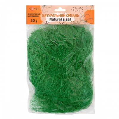 Сизаль натуральний SANTI, 30 г, колір зелений