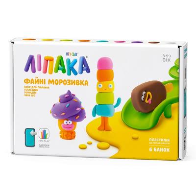 Набір пластиліну, що твердіє, ЛІПАКА – ФАЙНІ МОРОЗИВКА: ТЕПЛЬОДИК, ТОРНАДИК, ЧОКО БРО Набір пластиліну, що твердіє, ЛІПАКА – ФАЙНІ МОРОЗИВКА: ТЕПЛЬОДИК, ТОРНАДИК, ЧОКО БРО