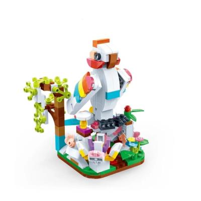 Конструктор "Пташки" (253 елм.) 2 в 1:Папуга/Єдиноріг/BanBao