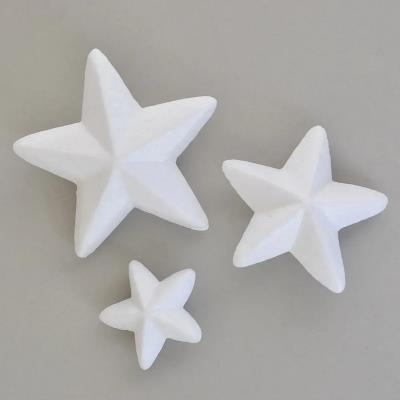 Набір пінопластових фігурок SANTI "Зірочки", 3 шт набір (50мм + 80мм + 100мм)
