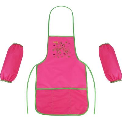 Фартух з нарукавниками, 49*30 см, рожевий