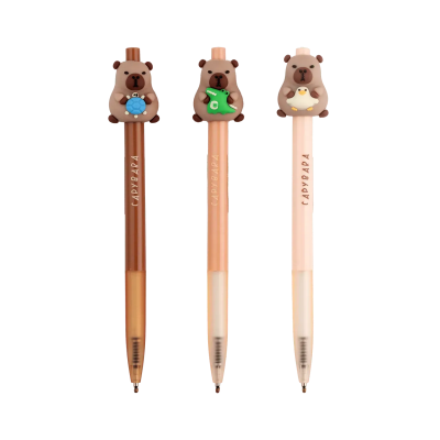 Ручка кулькова автоматична, Capybara, 0,7 мм, синя