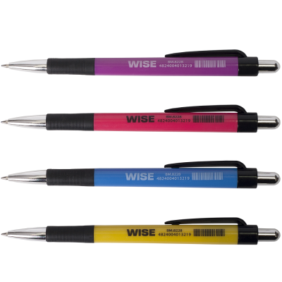 Ручка шариковая автоматическая WISE, 0,7 мм, синяя