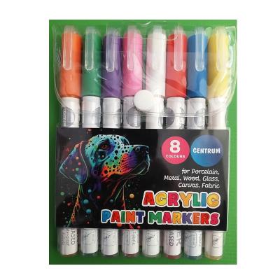 Набір маркерів акрилових Centrum 8кол. 89786 двосторонній стержень, товщ. 1-3мм, в ПВХ упак. Набір маркерів акрилових Centrum 8кол. 89786 двосторонній стержень, товщ. 1-3мм, в ПВХ упак.