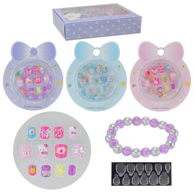 Аксесуари для дівчат арт. CN-109 (240шт) накладні самоклеючі нігті, браслет, мікс видів, в дисп. боксі