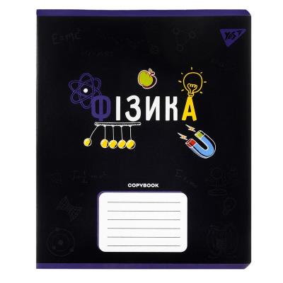 Зошит для записів YES А5/48 кл. ФІЗИКА (Black) виб.гібрид.лак