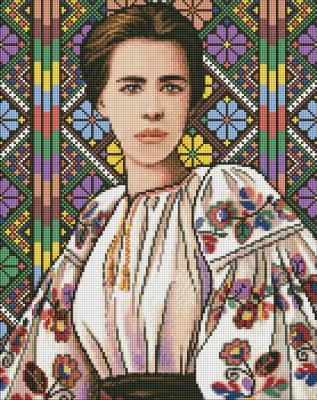Набір з алмазною мозаїкою "Леся Українка" 40х50см Набір з алмазною мозаїкою "Леся Українка" 40х50см