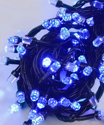 РУБІН 300 LED чорний провід 20м, синій РУБІН 300 LED чорний провід 20м, синій