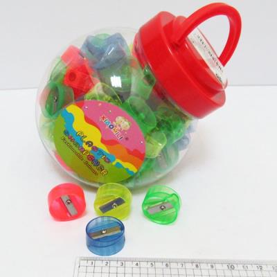 Точилка "Круглая" в банке, микс 1022Т Точилка "Круглая" в банке, микс 1022Т