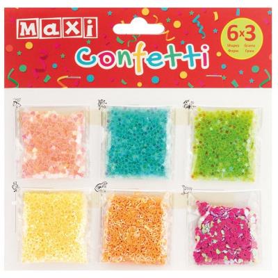 Конфетті для декорування, 6 форм по 3 г Конфетті для декорування, 6 форм по 3 г