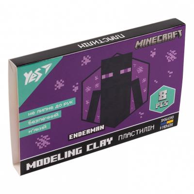 Пластилін YES, 8 кольорів, 160г "Minecraft", 540634 (1/66)