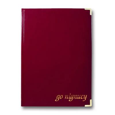 Папка привітальна ф.А-4, "INFOLK-MIRADUR" "До підпису", бордовий