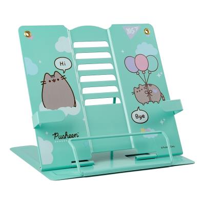 Підставка для книг з додатковими фіксаторами Yes "Pusheen", метал