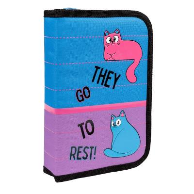 Пенал твердий 1Вересня одинарний з двома клапанами HP-04 Pink and Blue Пенал твердий 1Вересня одинарний з двома клапанами HP-04 Pink and Blue