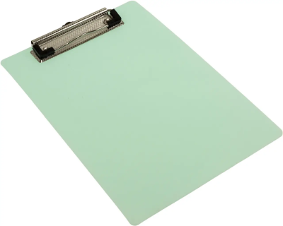 Планшет A4 з притиском та підвісом, пластик, м'ятний