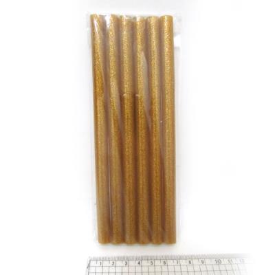 0250-G Клей-стержни д/пистолета"Gold" 18*1,1 см.glitter 6шт/OPP 0250-G Клей-стержни д/пистолета"Gold" 18*1,1 см.glitter 6шт/OPP