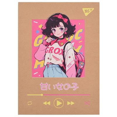 Блокнот В6/80 кл клей, білила YES Anime крафт