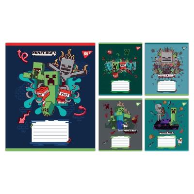 А5/12 кос. Yes Minecraft Heroes, зошит учнівський шкільний