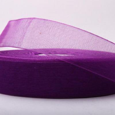 Стрічка органза 1,2см*22,86м,колір фіолетовий Стрічка органза 1,2см*22,86м,колір фіолетовий