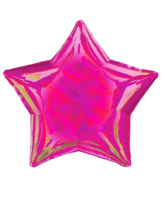 Кулька фольг. Pelican 10' ЗІРКА ГОЛОГРАМА РОЖЕВА 25 см, (ціна за упак/5шт) Кулька фольг. Pelican 10' ЗІРКА ГОЛОГРАМА РОЖЕВА 25 см, (ціна за упак/5шт)