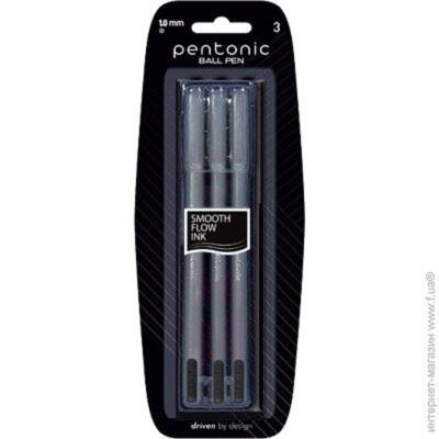 Ручка кульк/масл Pentonic чорна 1,0 мм LINC 3шт/пак Ручка кульк/масл Pentonic чорна 1,0 мм LINC 3шт/пак