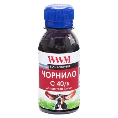 Чорнило WWM для Canon PG-40Bk/PG-50Bk/PGI-5Bk 100г Black водорозчинне (C40/B-2) Чорнило WWM для Canon PG-40Bk/PG-50Bk/PGI-5Bk 100г Black водорозчинне (C40/B-2)