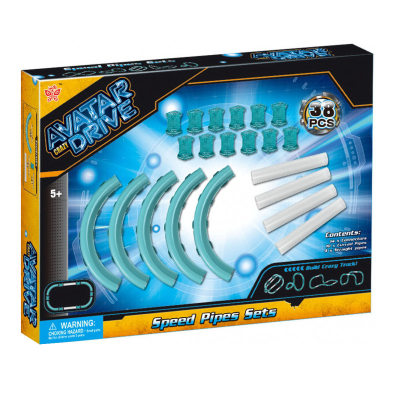 Трубчатий трек, Bada 38 деталей, без машинки, D2086 Трубчатий трек, Bada 38 деталей, без машинки, D2086