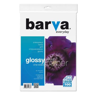 Фотопапір глянцевий 180 г/м2, 10х15см, 100 арк Everyday Barva (IP-CE180-288)