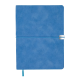 Щоденник недат. VELOUR, A5, блакитний, штуч.шкіра, 336 стор