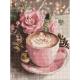 Набір з алмазною мозаїкою "Новорічне капучино" 30х40см