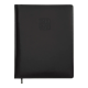 Щотижневик датов. 2026 BRAVO, A4, чорний, штуч. шкіра/поролон