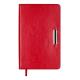 Щоденник недат. SALERNO, A6, червоний, штуч. шкіра, 336 стор.