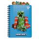 Блокнот YES А5, 80 л. cпіраль з фігурн. роздільниками "Minecraft"